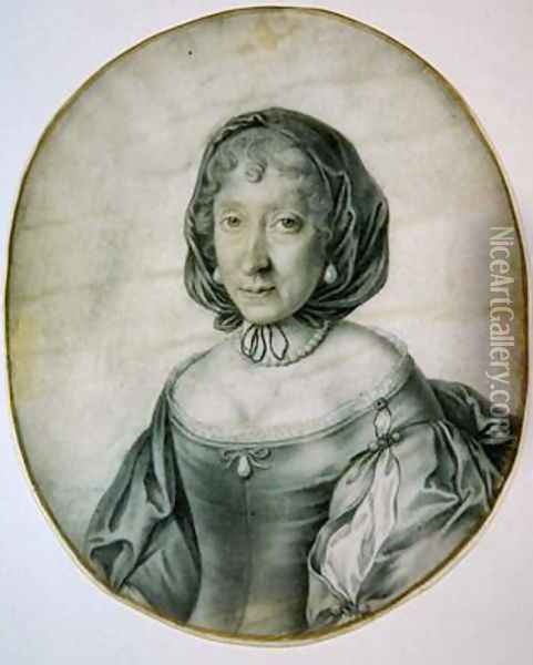 Portrait of a Lady 1666 Oil Painting - David Loggan