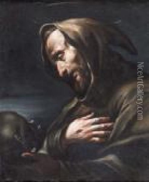San Francesco Oil Painting - Giuseppe Maria Crespi