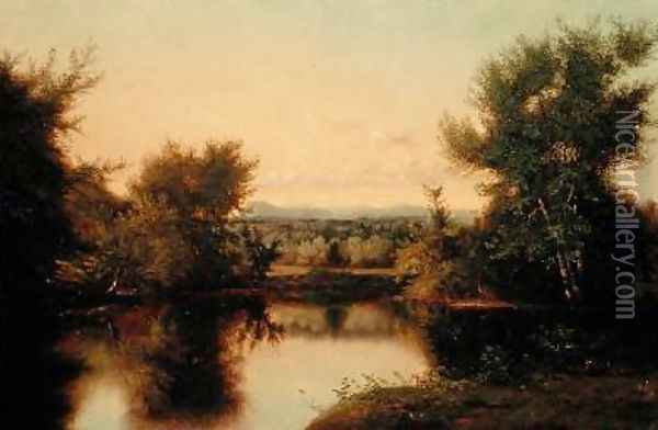 Hanging Hills of Menden 1866 Oil Painting - Nelson Augusta Merida