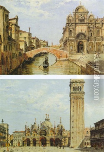 Piazza San Marco Oil Painting - Antonietta Brandeis