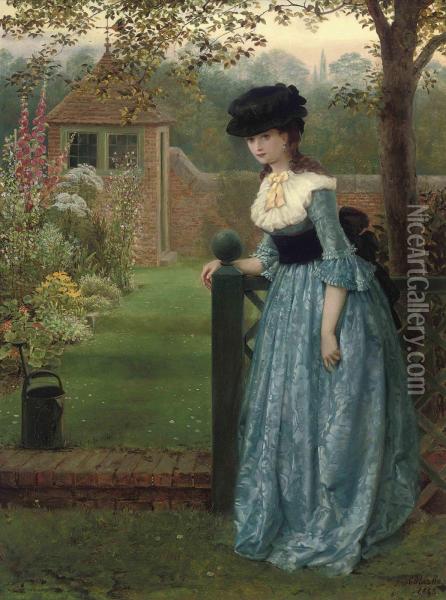 Clarissa Oil Painting - George Dunlop, R.A., Leslie