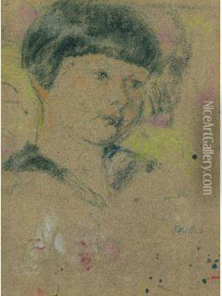 Portrait D'enfant Oil Painting - Jean-Edouard Vuillard