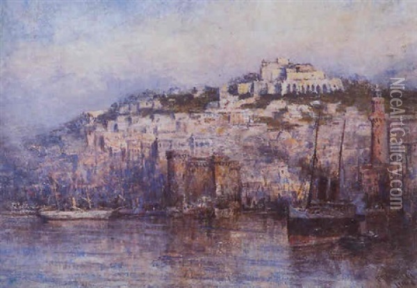 Bay At Naples Oil Painting - Frederick McCubbin