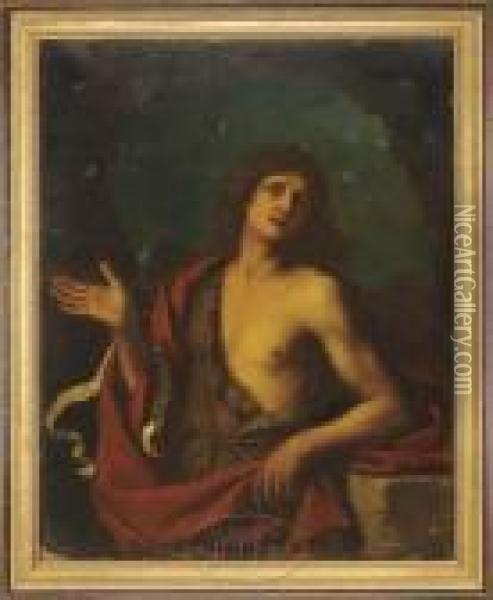 The Baptist Oil Painting - Guercino