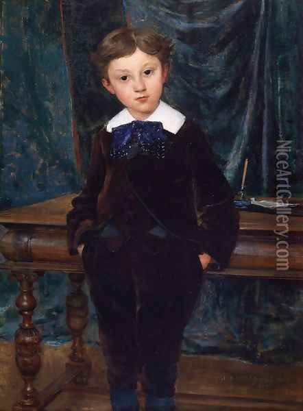 The Little Lord Oil Painting - Jules Bastien-Lepage