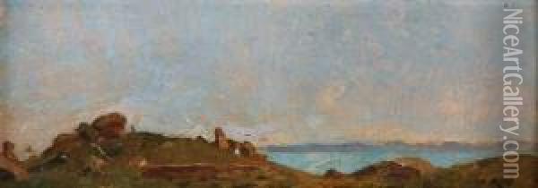 Paysage D'egypte Oil Painting - Auguste Louis Veillon