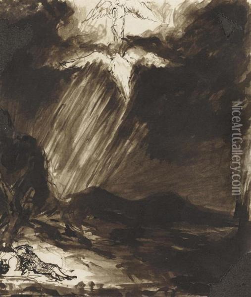 After Aert De Gelder Study Of 'jacob's Dream' Oil Painting - John Constable