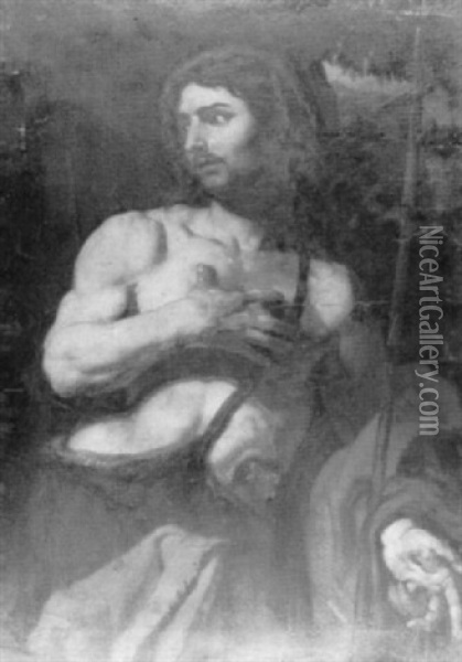 Saint John The Baptist Oil Painting - Johann Carl Loth