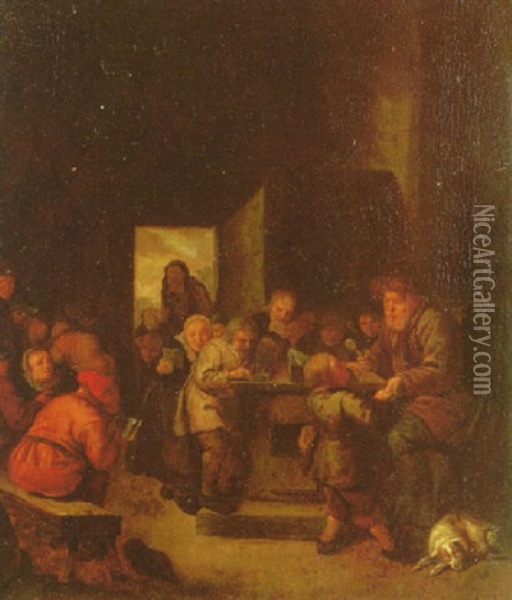 The Schoolroom Oil Painting - Jan Miense Molenaer