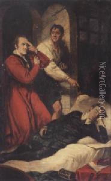 Death Of The Earl Of Argyll Oil Painting - James Northcote