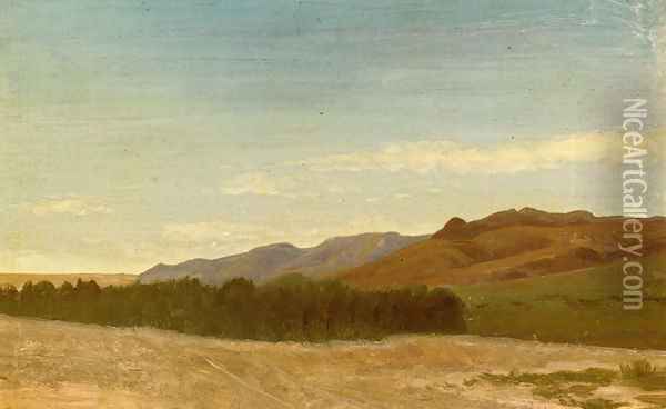 The Plains Near Fort Laramie Oil Painting - Albert Bierstadt
