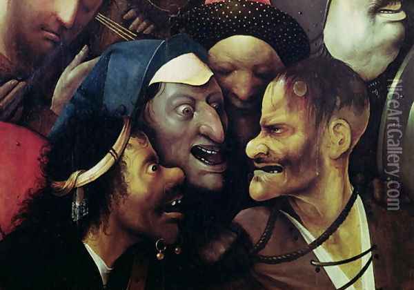 The Carrying of the Cross (detail) Oil Painting - Hieronymous Bosch