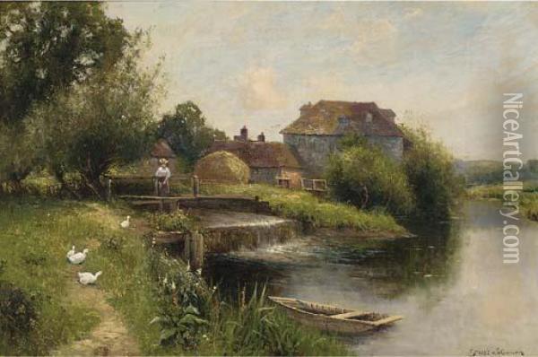 The Old Mill Oil Painting - Ernst Walbourn