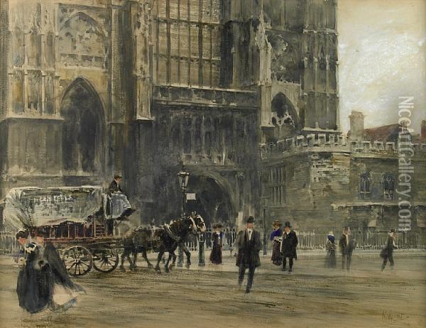 Westminster Abbey Oil Painting - William Walcot
