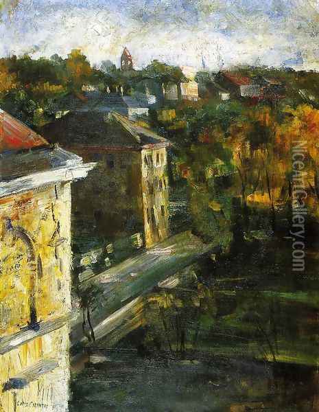 View from the Studio Window Oil Painting - Lovis (Franz Heinrich Louis) Corinth
