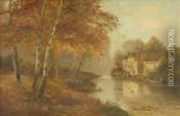 The Old Mill Oil Painting - Daniel Sherrin