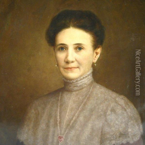 Portrait Of Margaret Wathen Oil Painting - Harvey Joiner