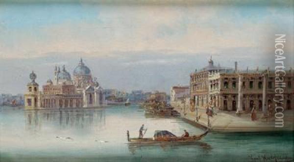 View On The Santa Maria Della Salute Oil Painting - Karl Kaufmann