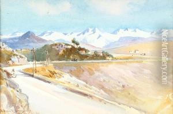 A Mountain Road Oil Painting - William Alister Macdonald