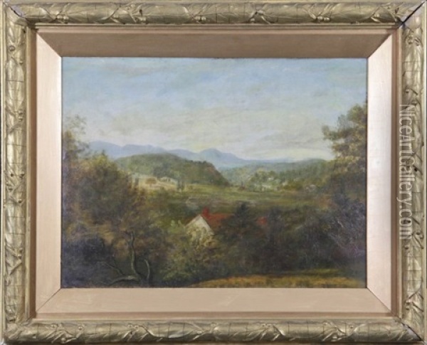 Catskill Landscape Oil Painting - John Bunyan Bristol