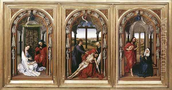 Full View 3 Oil Painting - Rogier van der Weyden