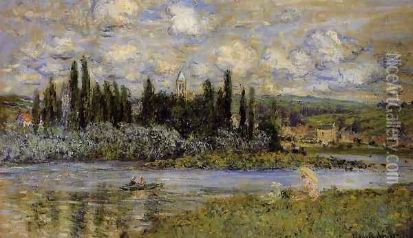 View Of Vetheuil Oil Painting - Claude Oscar Monet