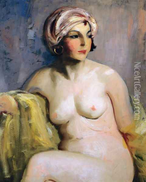 Zara Levy Nude Oil Painting - Robert Henri