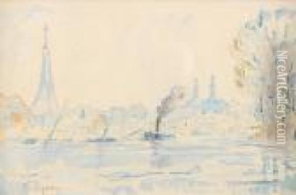 Pont D'iena Oil Painting - Paul Signac