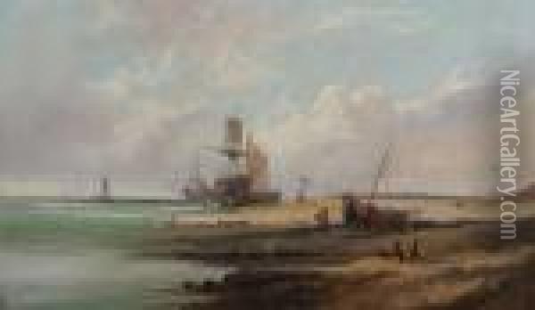 Davies , Ships Oil Painting - Edward Henry Potthast