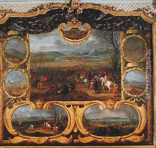 The Conquest of Franche Comte in 1668 Oil Painting - Sauveur Le Conte