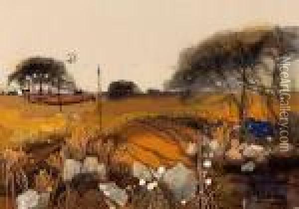 Autumn Sunset Oil Painting - Duncan Fraser Mclea