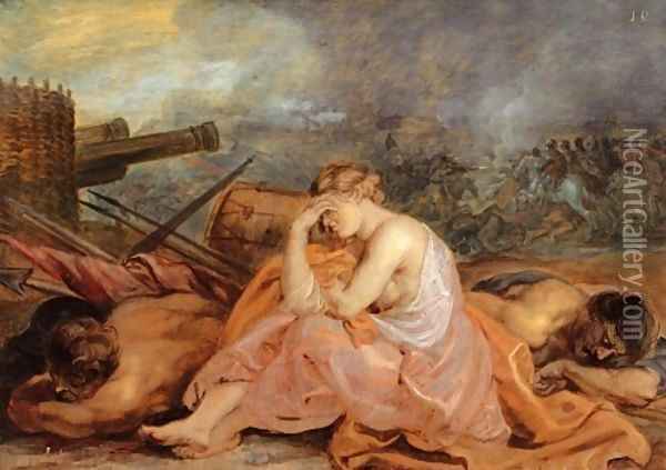 Allegory of war 1628 Oil Painting - Peter Paul Rubens