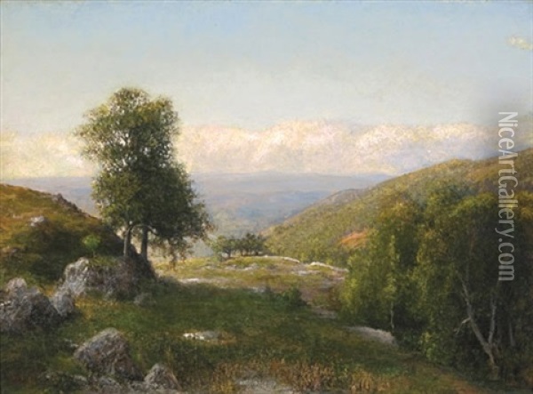 Over Apple Valley - Ashfield, Mass. Oil Painting - Henry A. Ferguson