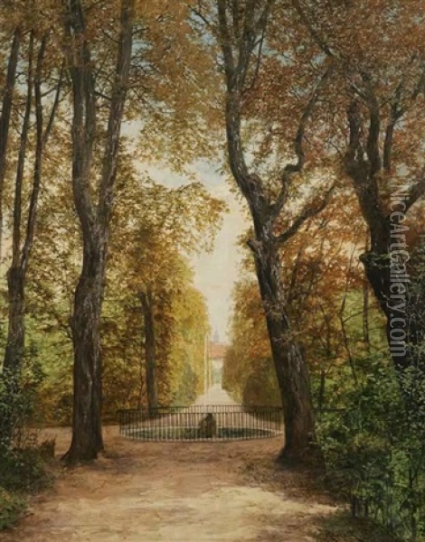 From Wallenstein Garden Oil Painting - Bohumir Roubalik