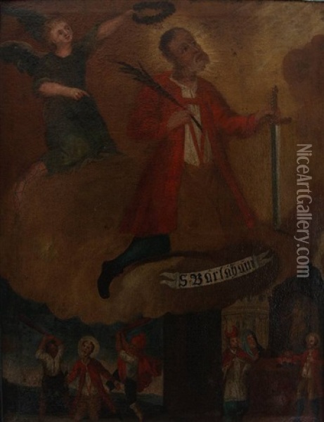 Martyrium Des Hl. Bartholomaus Oil Painting - Onorio Marinari