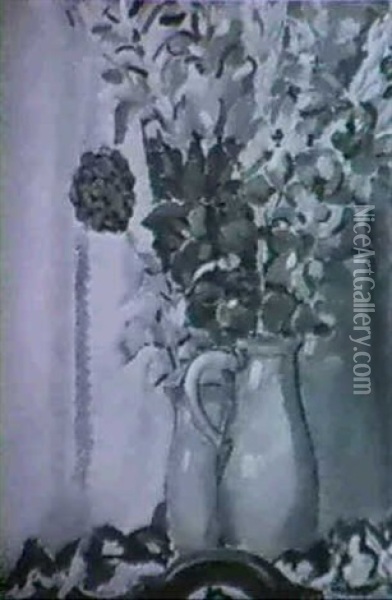 Nature Morte Au Vase De Fleurs Oil Painting - Andre Julien Prina