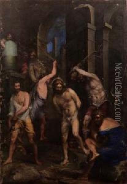 La Flagellazione Di Cristo Oil Painting - Giovanni Battista Paggi