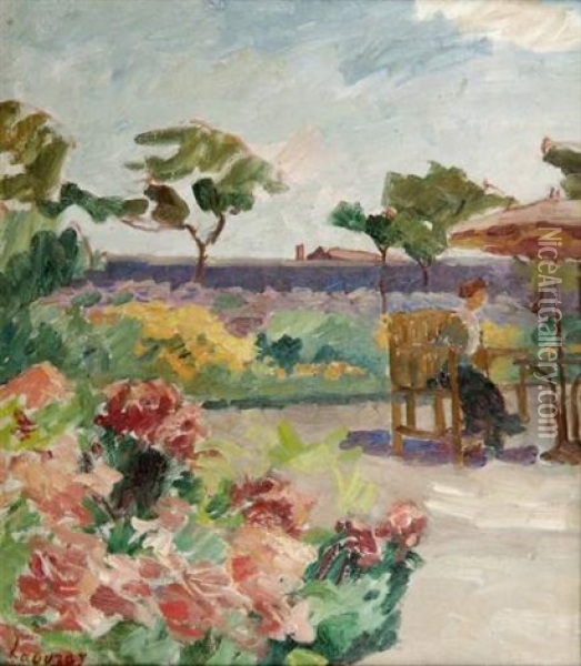 Paysage Fleuri Oil Painting - Abel Louis Alphonse Lauvray