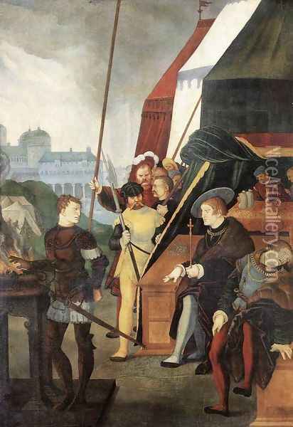Mucius Scaevola 1531 Oil Painting - Hans Baldung Grien