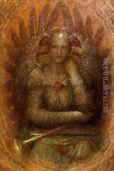 The Dweller Within Oil Painting - George Frederick Watts