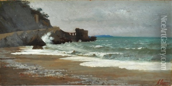Marina Di Amalfi Oil Painting - Gaetano Capone