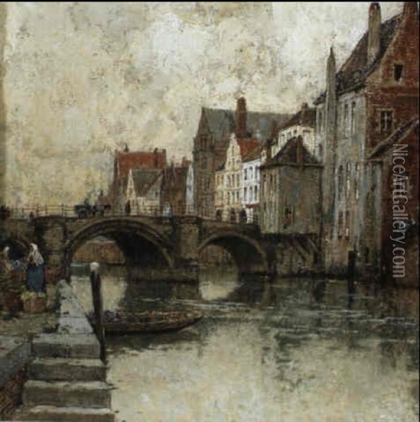 Vue A Malines Oil Painting - Hendrick Cassiers