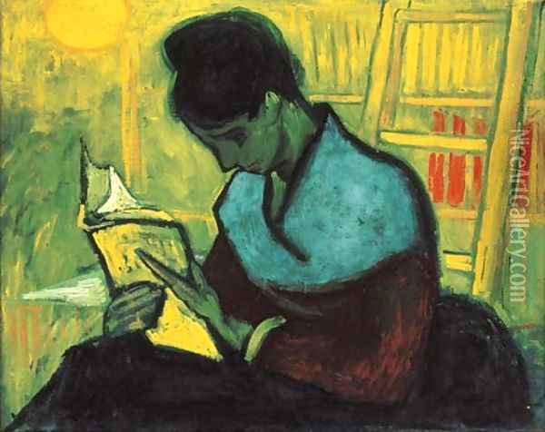 Une liseuse de romans Oil Painting - Vincent Van Gogh