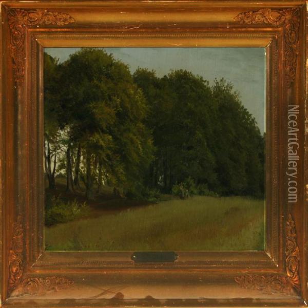 Landscape Withfigures Oil Painting - Wilhelm Zillen