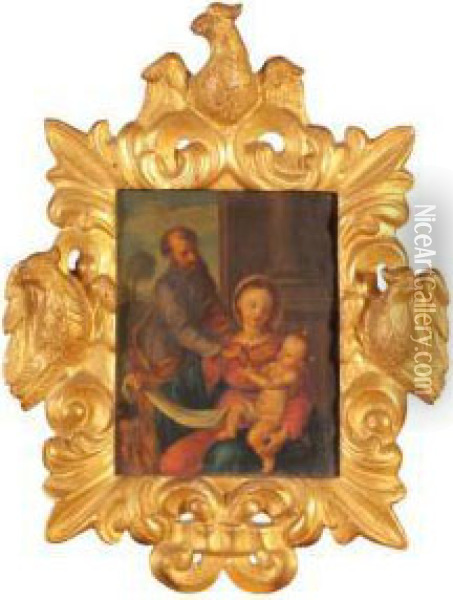Sacra Famiglia Oil Painting - Pasqualino Rossi