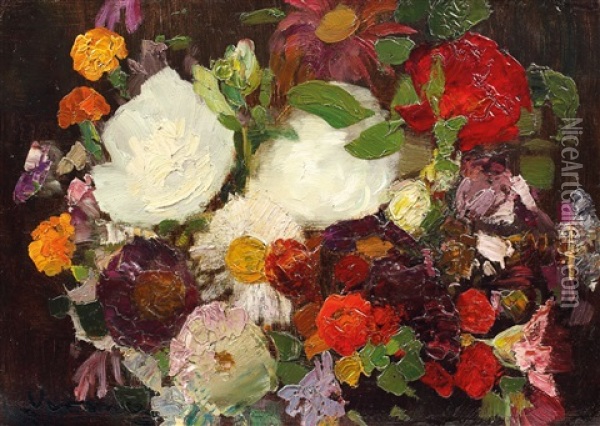 Buchet De Flori Oil Painting - Arthur Garguromin Verona
