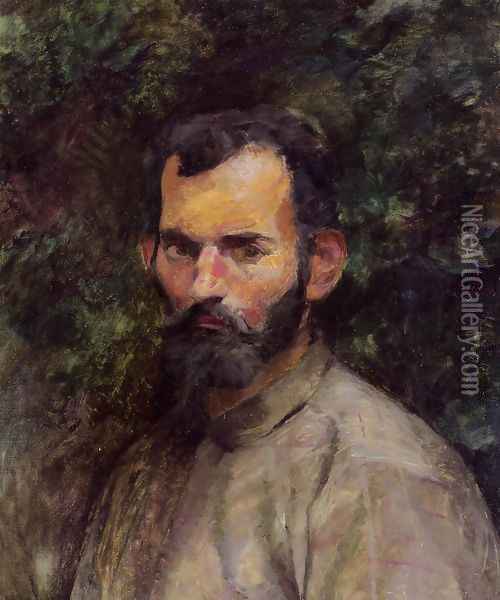 Man's Head Oil Painting - Henri De Toulouse-Lautrec