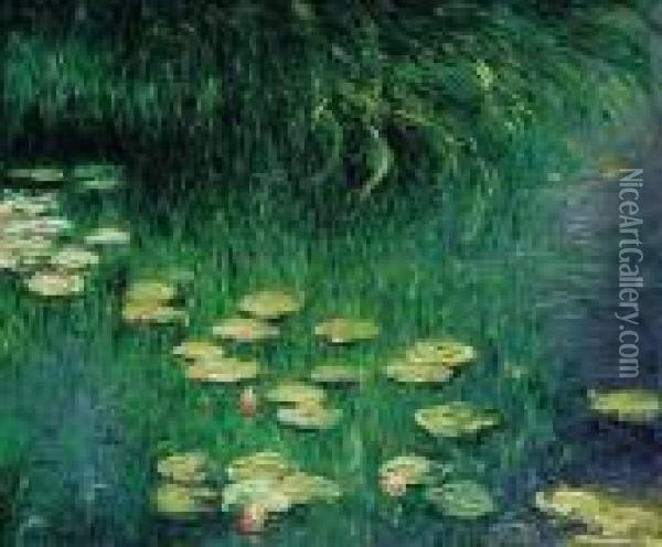 Ninfee Dell'orangerie Oil Painting - Claude Oscar Monet