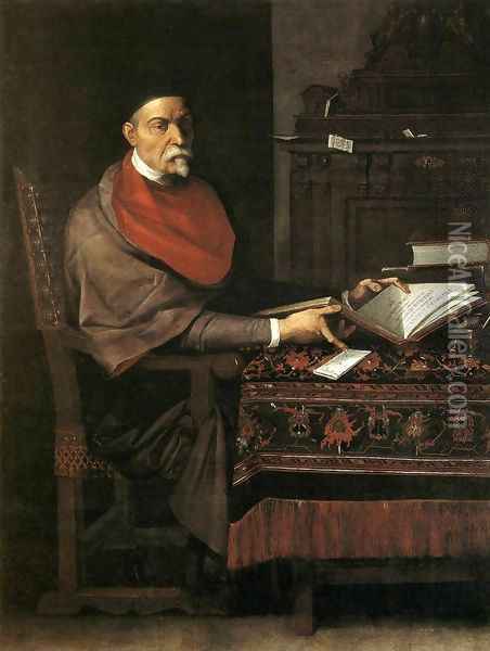 Portrait of Prospero Farinaccio Oil Painting - Giuseppe Cesari