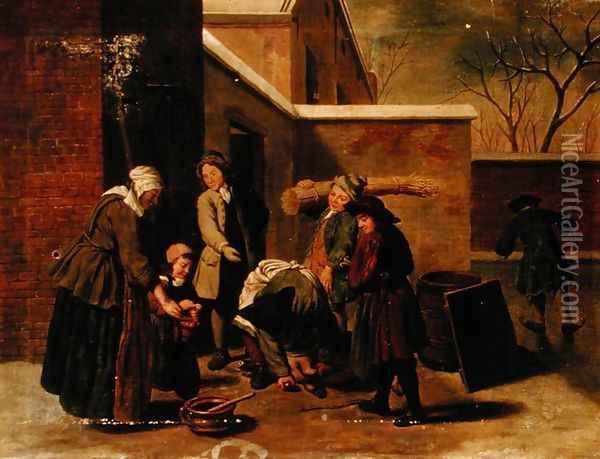 The Four Seasons Winter Oil Painting - Jan Jozef, the Younger Horemans